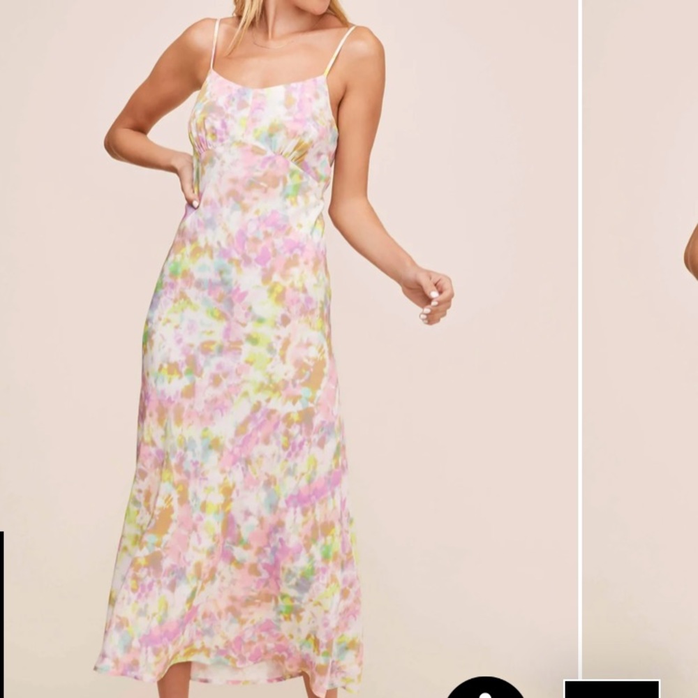 ASTR: CHARISMA TIE DYE MIDI DRESS